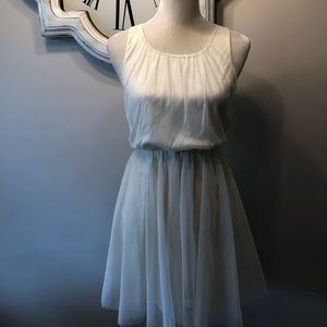 Divided Womens Beige Sleeveless A Line Dress 6